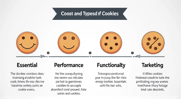 Illustration of different types of cookies